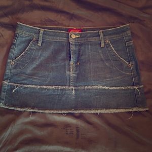 Blue Asphalt Denim Skirt